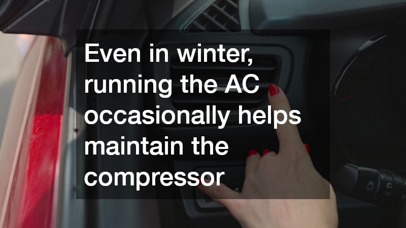 woman adjusting the car's air conditioning 